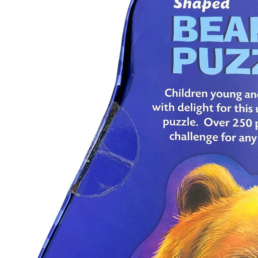 MindWare Peaceable‎ Kingdom Shaped Bear Puzzle 257 Pieces NEW